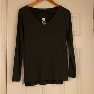 Cross v neck top